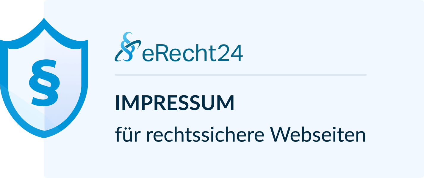 Impressum Siegel Light Horizontal Large Impressum für rechtssichere Webseiten